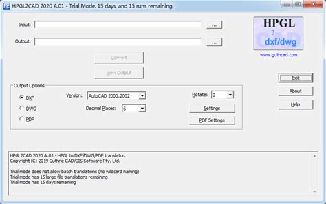 Guthrie HPGL2CAD 2020 A.10